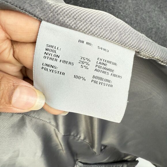 Marc New York Gray Wool Trench Coat Double Breasted Belted Women’s Size 6 Small - Picture 13 of 16